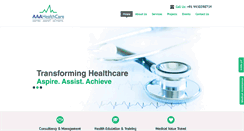 Desktop Screenshot of aaahealthcare.com