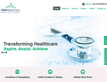 Tablet Screenshot of aaahealthcare.com